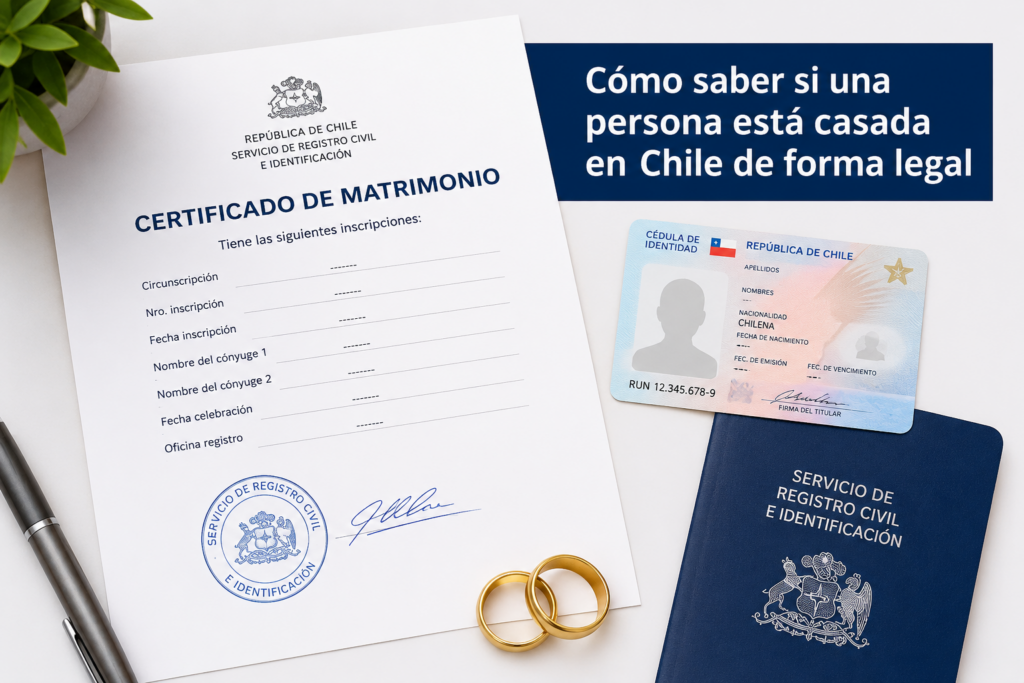 Cómo saber si una persona está casada en Chile de forma legal