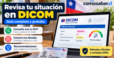 Consulta de DICOM gratis en Chile utilizando el RUT, con información sobre deudas registradas, informes comerciales y antecedentes crediticios.