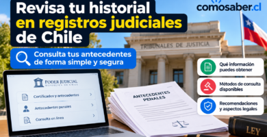 Consulta de antecedentes penales en Chile mediante certificados oficiales del Registro Civil, con información sobre trámites en línea, registros judiciales y requisitos legales.